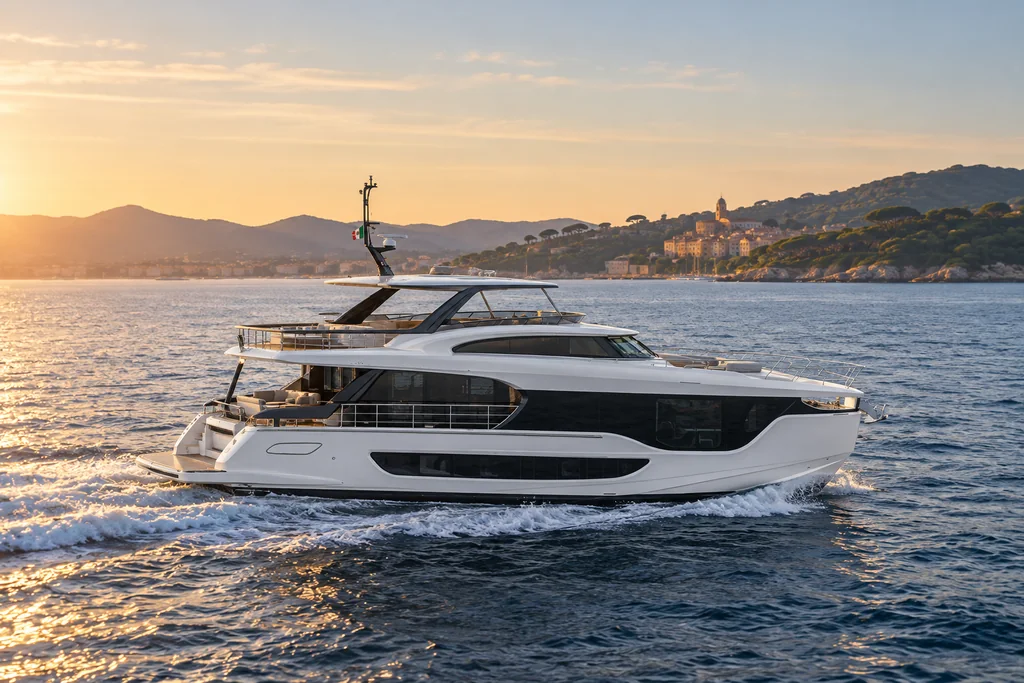 Azimut Grande 26M sur la côte de Saint-Tropez