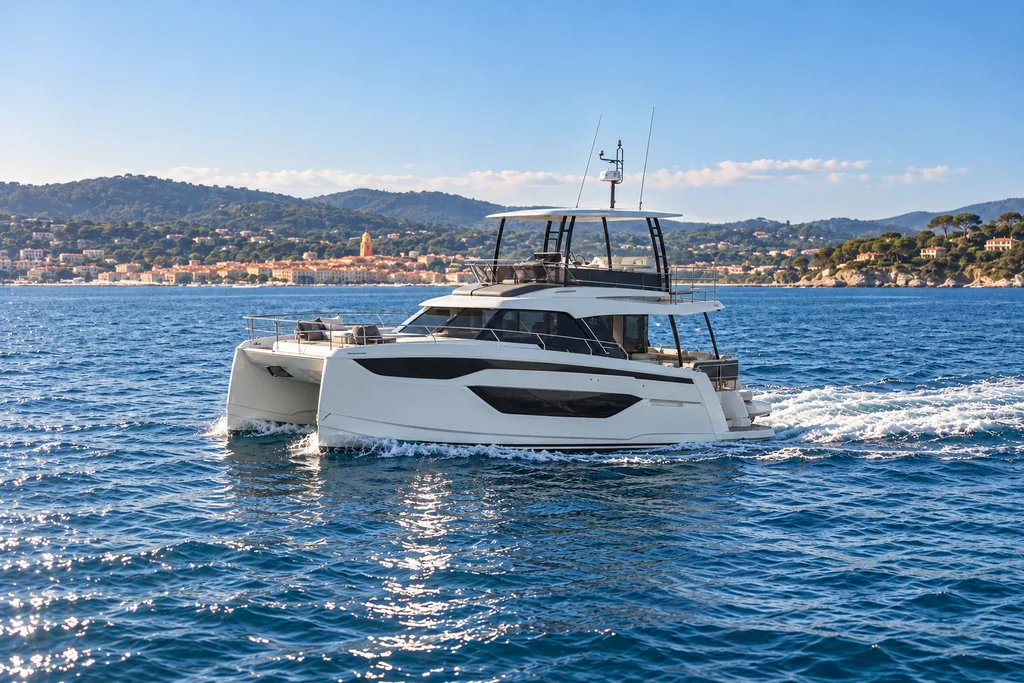 Prestige M48 sur la côte de Saint-Tropez