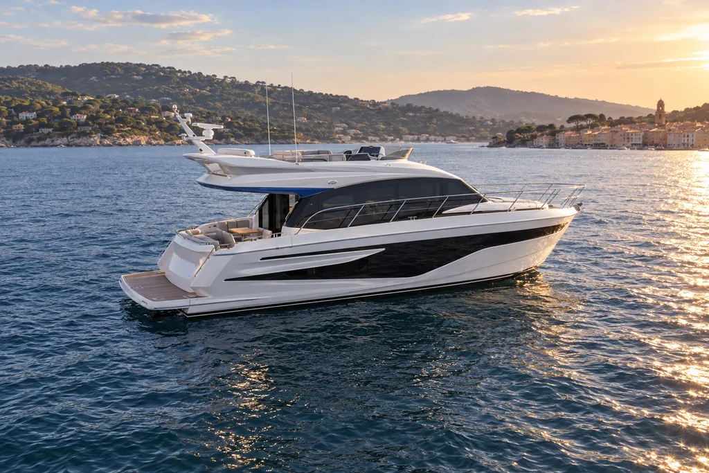 Princess F55 sur la côte de Saint-Tropez
