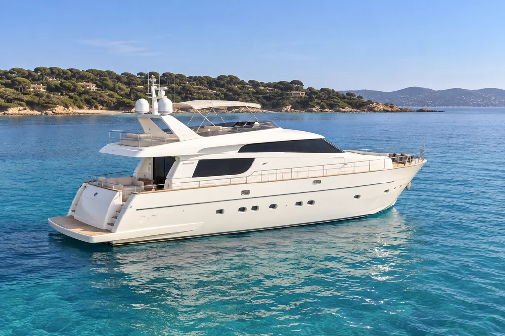 Sanlorenzo SL72 near Saint-Tropez