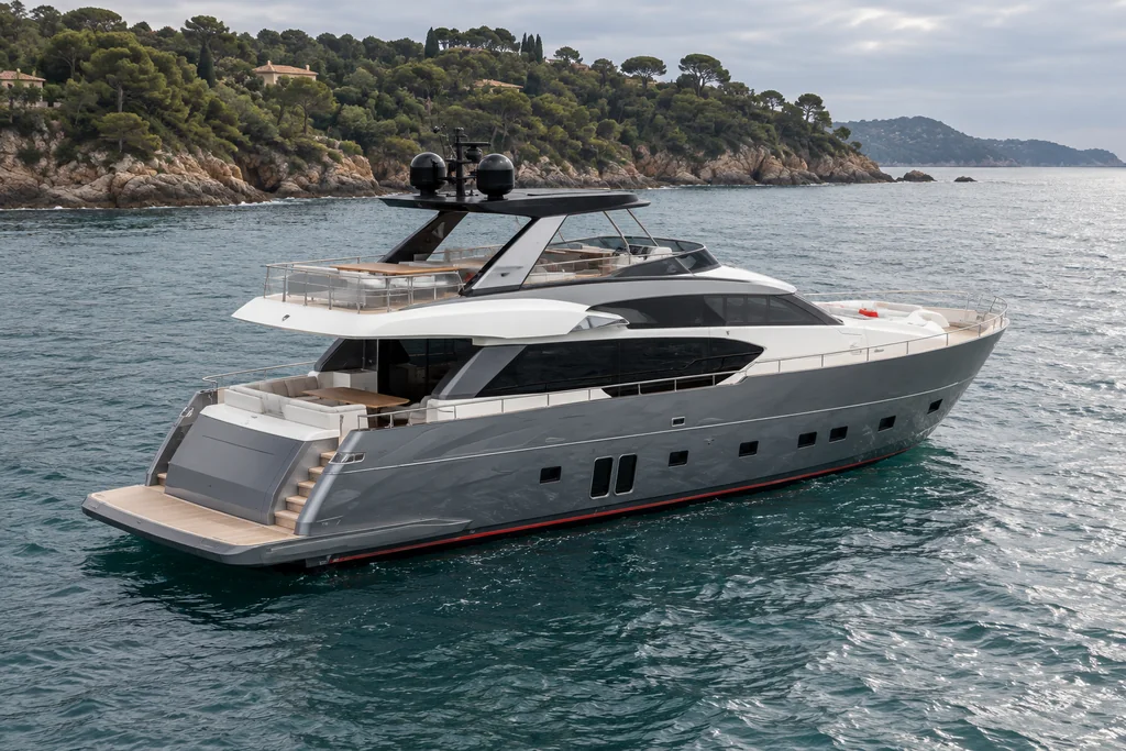 Sanlorenzo SL86 near Saint-Tropez