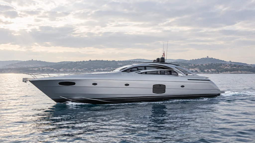 Pershing 70 off the Saint-Tropez coast