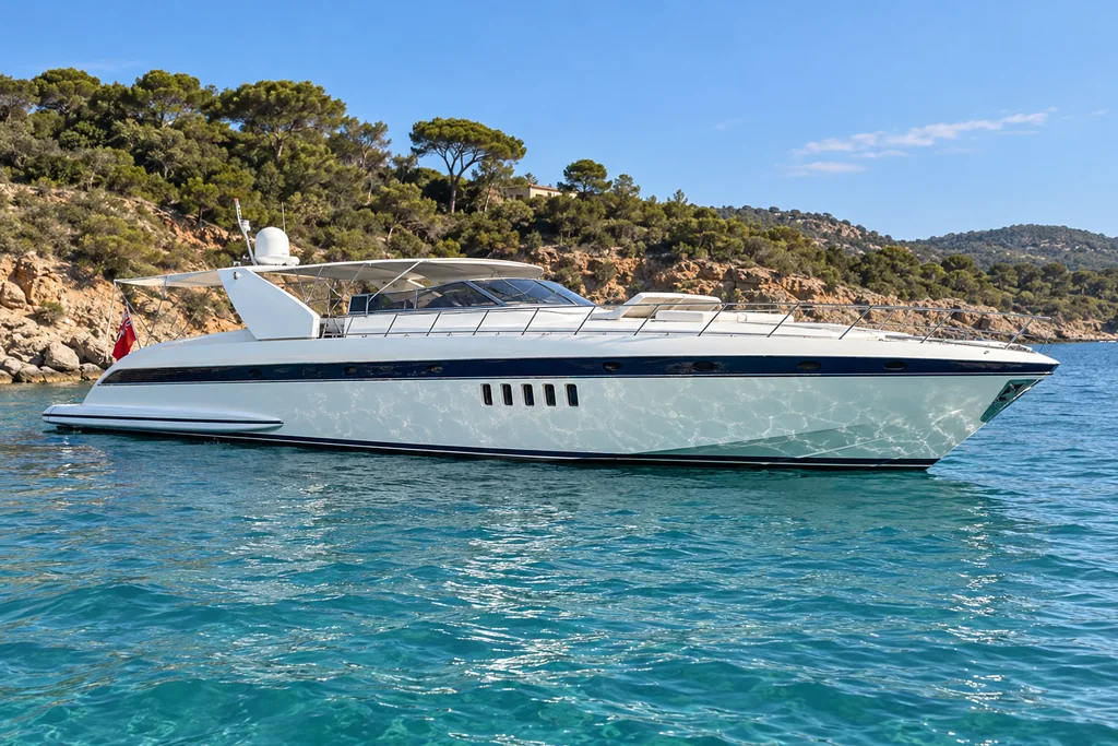 Mangusta 80 model off Saint-Tropez