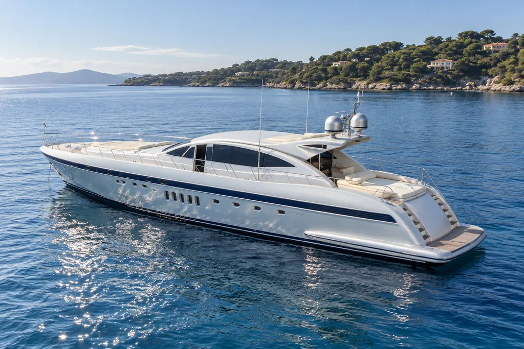 Mangusta 92 model off Saint-Tropez